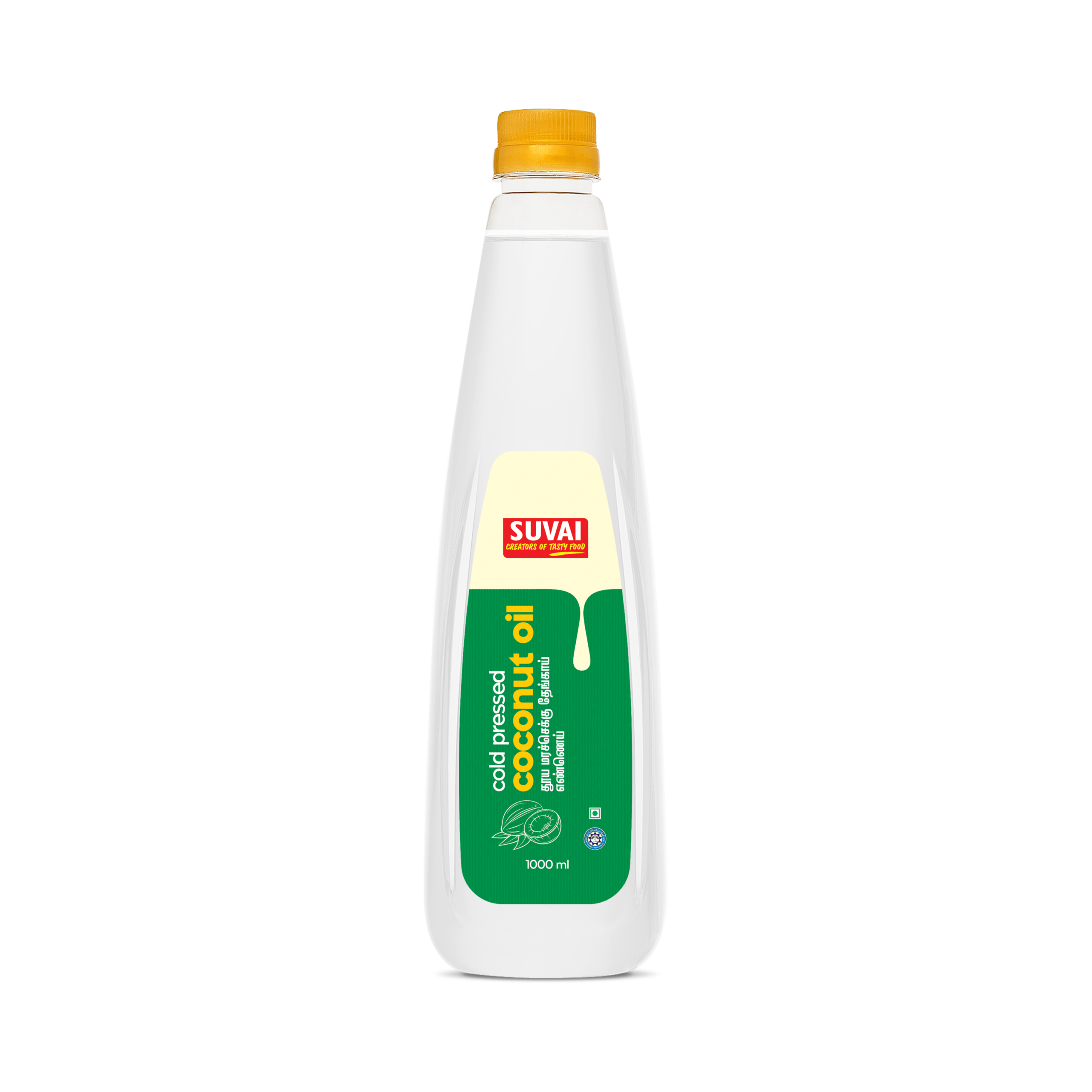 Coconut-Oil-1000ml-Front.png Wood / Cold Pressed Coconut Oil 1000 ml - Image 1