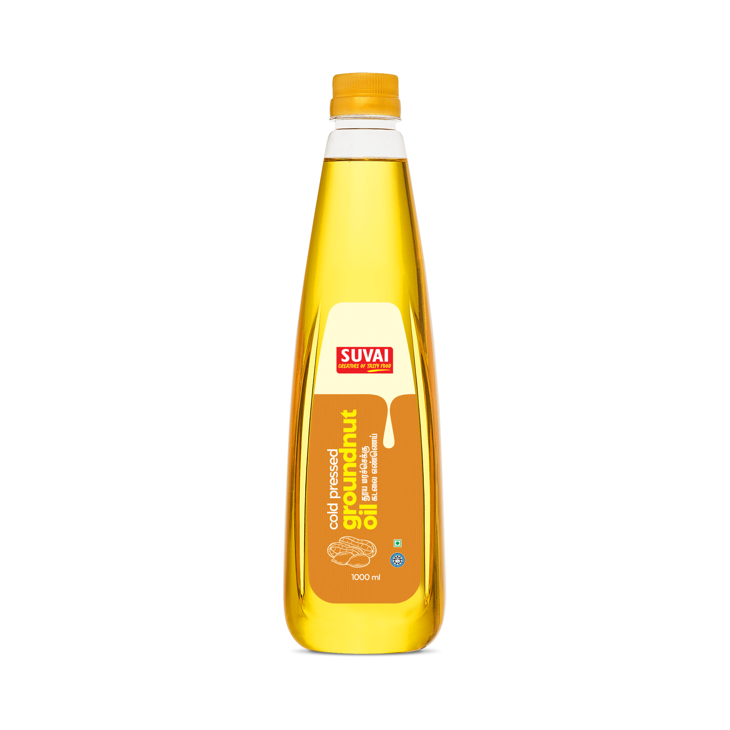 Groundnut-Oil-1000ml-Front.png Wood / Cold Pressed Groundnut Oil 1000 ml - Image 1